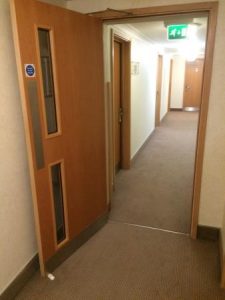 Is it ok to wedge a fire door open